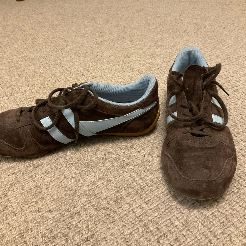 Gola Harrier Blue/ Brown Sneakers Euc